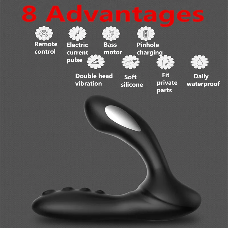 Массажер простаты с дистанционным управлением G-Spot Мужской мастурбатор Анальный