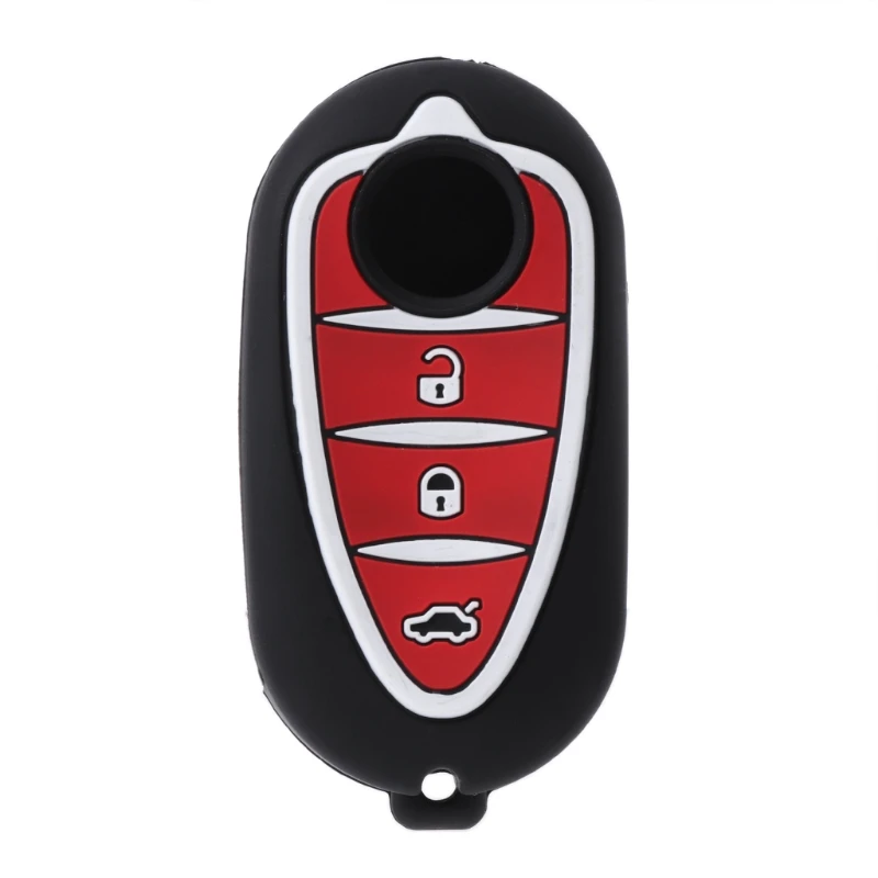 

3 Buttons Silicone Car Key Fob Case For Alfa Myth 159 GTO Myth Giulietta Romeo 4