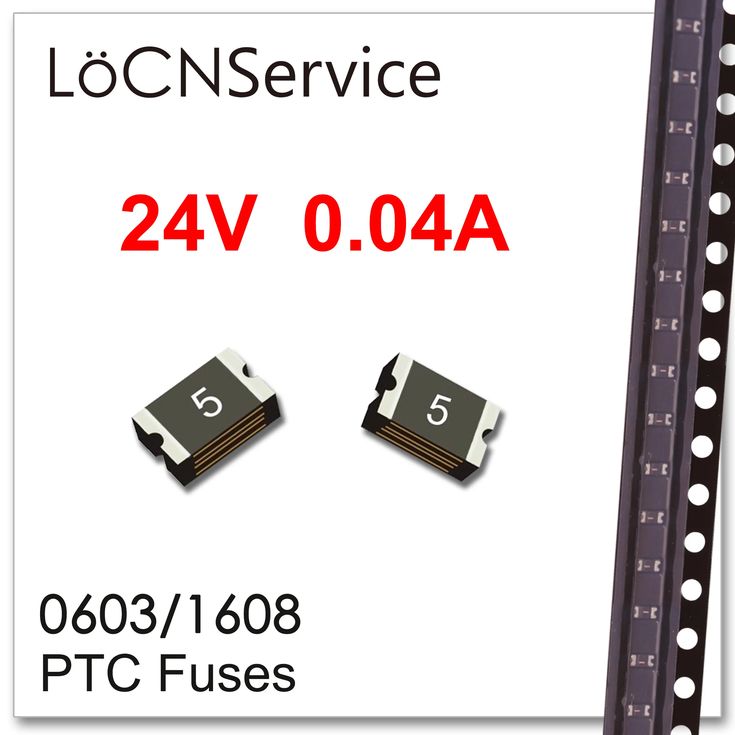 

LoCNService 5000PCS 0603/1608 24V 0.04A 40mA PTC Fuses SMD High Quality