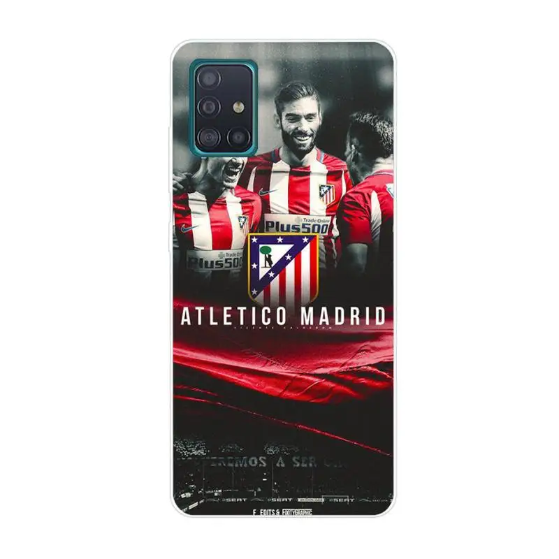 

Madrid football Phone Case For Clear-Samsung S5 S6 S7 S8 S9 S10 S20 S21 Edge Plus E Fe Lite Fundas Cover