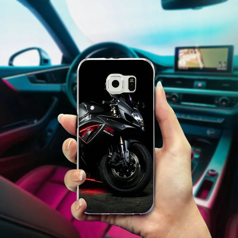 For Samsung Galaxy Note 2 3 4 5 8 S3 S4 S5 Mini S6 S7 S8 S9 Edge Plus Shell Soft TPU Cell Phone Case Motorcycle Suzuki GSXR 1000 | Мобильные
