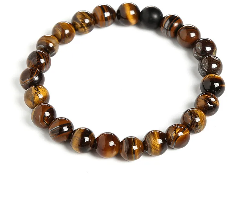 

2pcs/lot Natural Bracelet tiger eye lava Stone Beads Men Jewelry Bracelet 12 Constellation Leo Lovers Energy Balance Bracelet