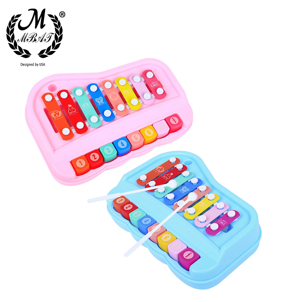 

M MBAT Orff Instruments Wooden Environmental Octave Xylophone Hand Knocking On The Piano Percussion Instruments Children's Toys