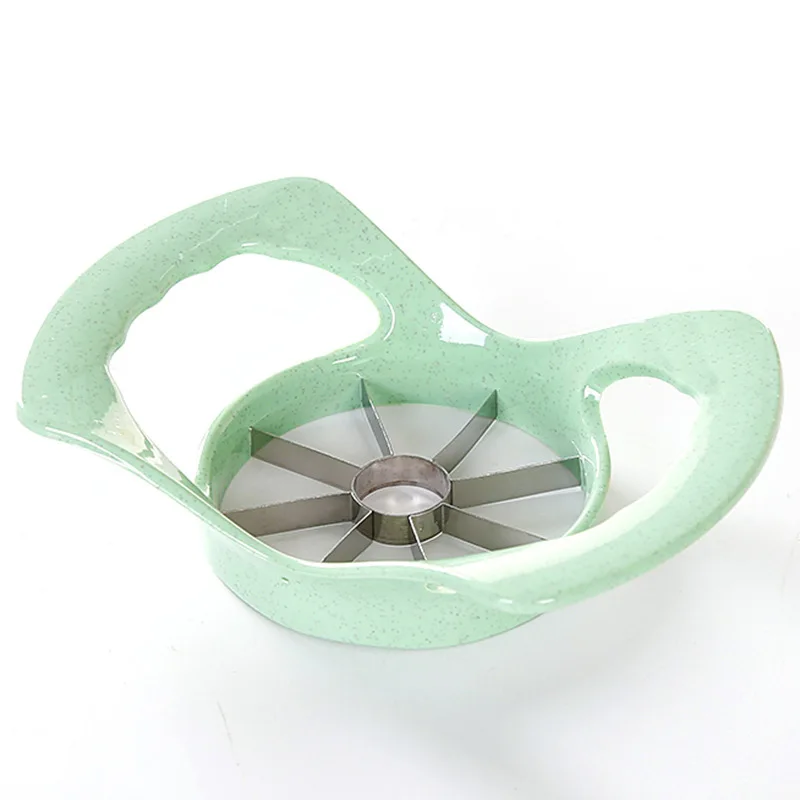 

Multifunctional Wheat Straw Stainless Steel Fruit Cutting Splitter Apple Slicer To Remove Fruit Corer Tool Cut Fruit Artifact