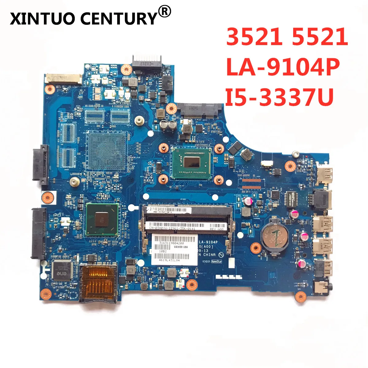 

For Dell Inspiron 5521 3521 motherboard CN-0760R1 0760R1 760R1 VAW00 LA-9104P SR0XL I5-3337U 100% test