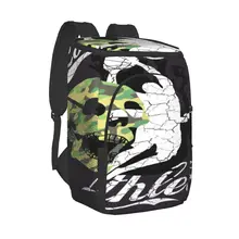 Protable Insulated Thermal Cooler Waterproof Lunch Bag Camouflage Skull Basketball Player Picnic Camping Backpack