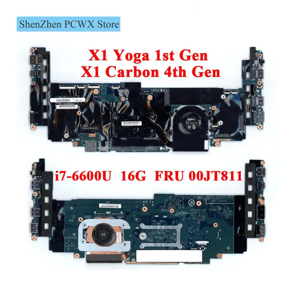 I7 6600U VPRO 16G для X1 Yoga 1 го поколения 20FQ 20FR ноутбук ThinkPad интегрированная материнская