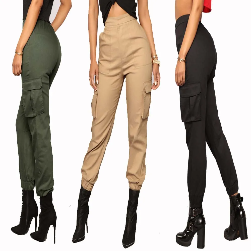 Женские шаровары однотонные брюки новинка повседневные летние эластичные