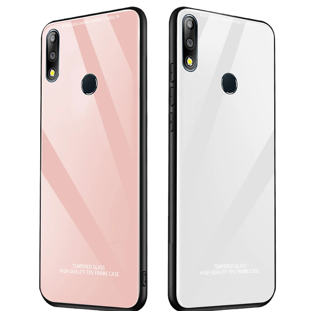 Роскошный закаленный стеклянный чехол для Asus Zenfone Max Pro M2 ZB633KL ZB631KL M1 ZB601KL ZB602K стеклянная зеркальная Капа Coque Funda Bag