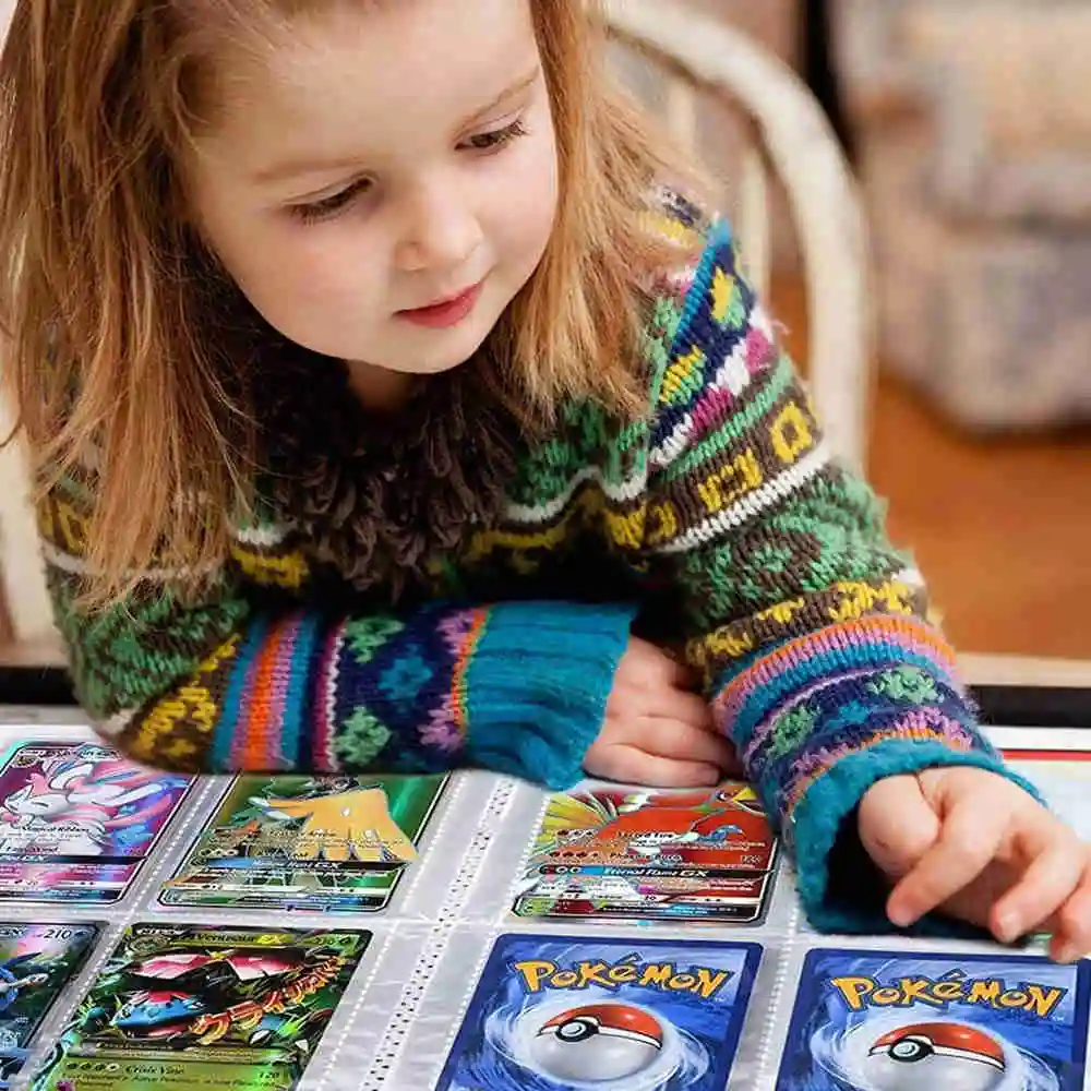 

4 Pocket 240Pcs Album Pokemon Cards Book Collection Pokmon Binder Game Card EX GX Cartoon Anime Folder Loaded Kawaii Kids Toys