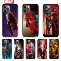 marvel cool vision for apple iphone 12 11 xs pro max mini xr x 8 7 6 6s plus 5 se 2020 silicone black cover phone soft case