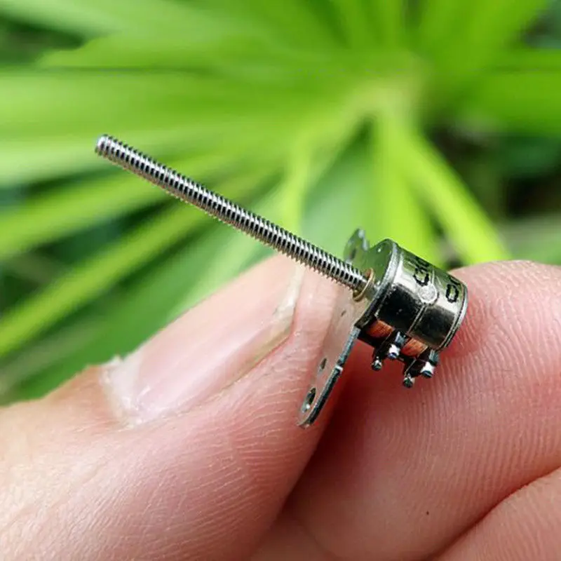 Миниатюрный шаговый двигатель Nidec 6 мм 2 фазный 4 проводной с длинным линейным