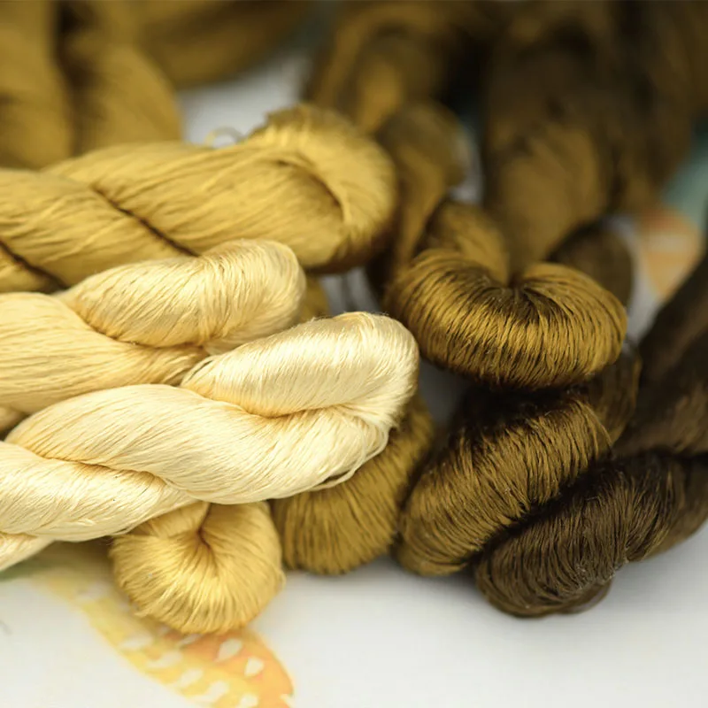 Шелковая нить для вышивки 1 шт./400 м/100% нить/ручная вышивка