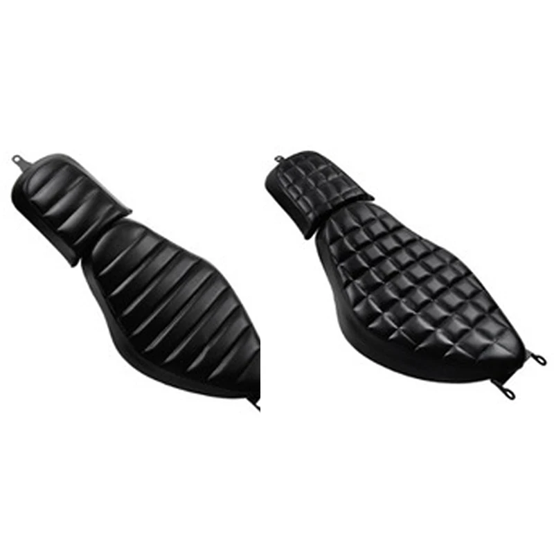 

DHBH-Motorcycle Rider Passenger Seat Two-Up Seat Driver+Rear for Sportster XL 883 1200 883 Balck