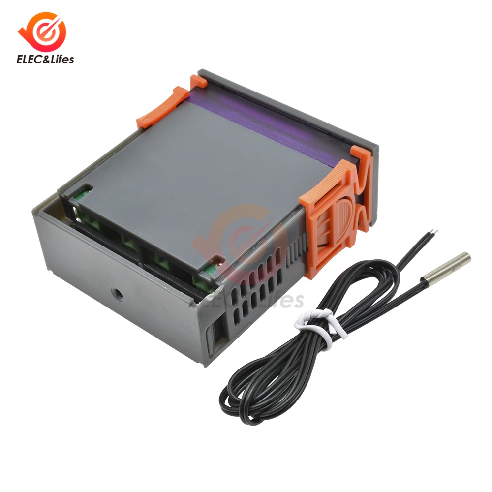 WH7016C DC12V 24V AC110V 220V 10A LCD цифровой регулятор температуры термостат комнатный