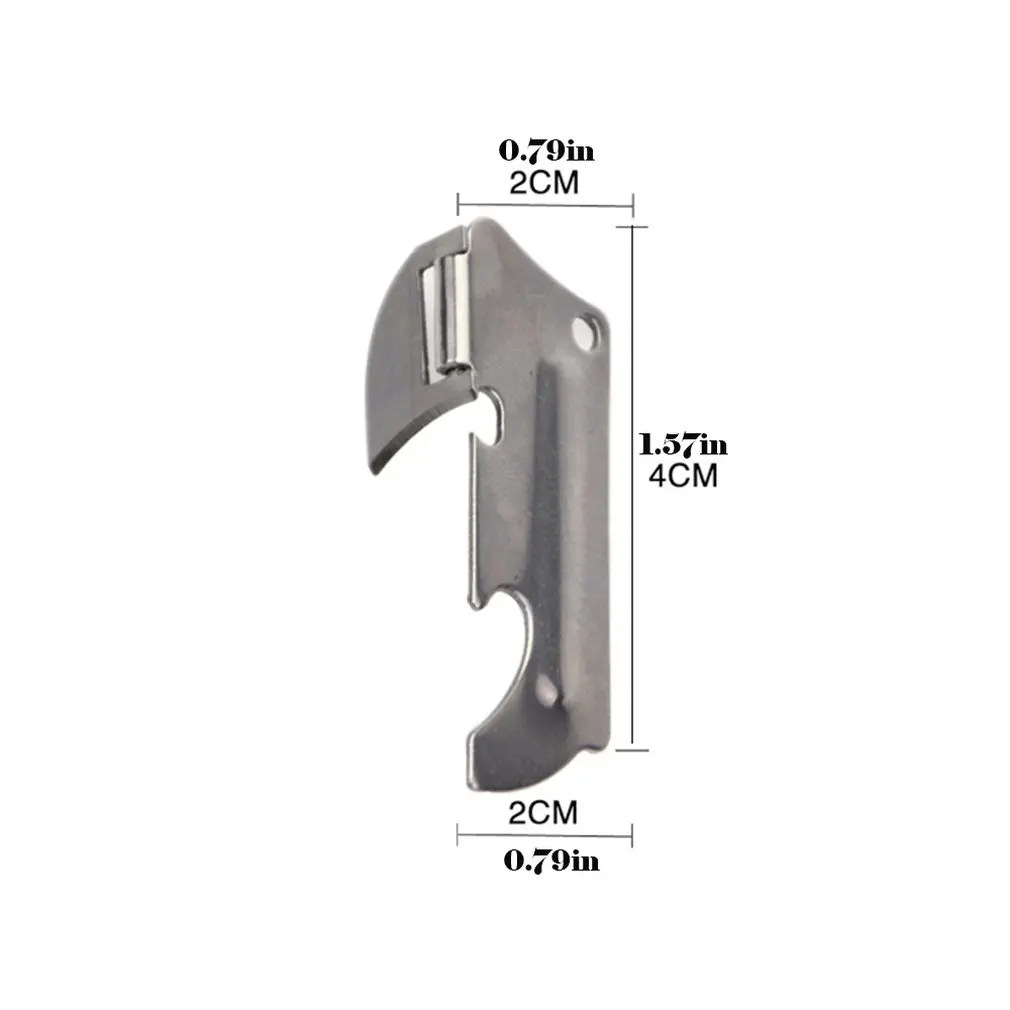 Polished Stainless Steel Finishwith The Utili-key Multi-function Can Opener Folding Mini |