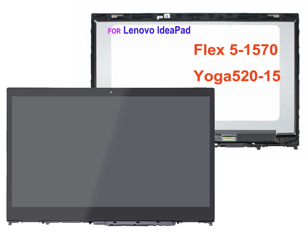 Сменный сенсорный ЖК-экран 15 6 дюйма для Lenovo IdeaPad Flex 5-15 5-1570 80XB 81CA FLEX 5-1580 Yoga 520-15 |