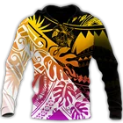 Мужская полинезийская куртка CLOOCL с 3D-принтом, Повседневный пуловер унисекс