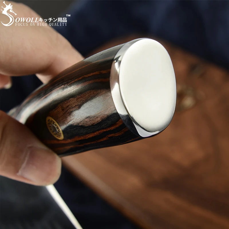 Кухонные ножи Santoku нож шеф-повара из нержавеющей стали размером 7 5 дюйма с