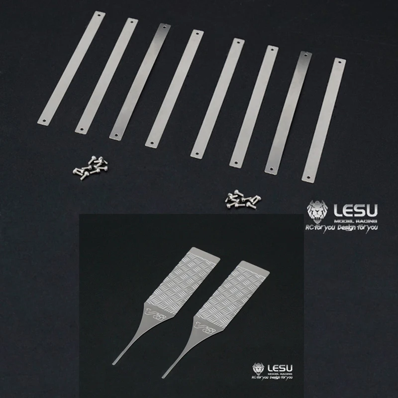 Металлический брызговик LESU декоративная наклейка для 1/14 RC DIY TAMIYA Scania R470 R730 R620