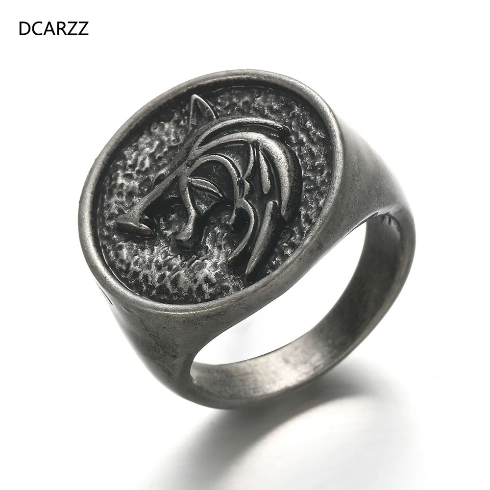 DCARZZ ведьмак 3 игра дикая охота кольцо Для женщин воина викингов панк Винтаж