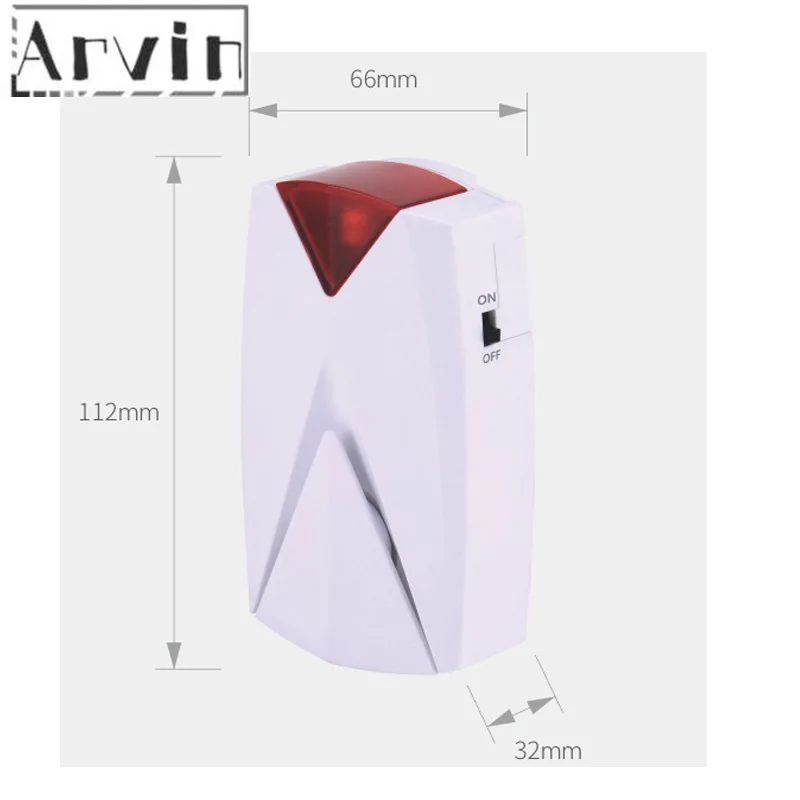 

Wireless Power Off / On Detector AC 220V Power Failure Outage Short Circuit Alarm Testing Sensor Home Substation Alarm