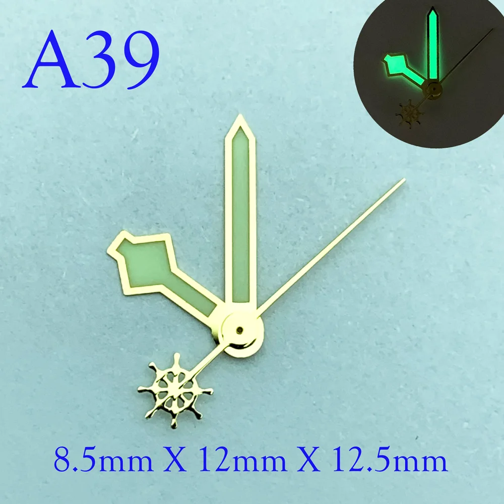 

NH35 NH36 Watch Hands Fit Pointer Green Super Luminous Suitable For Watch Parts Replacement Accessories A39