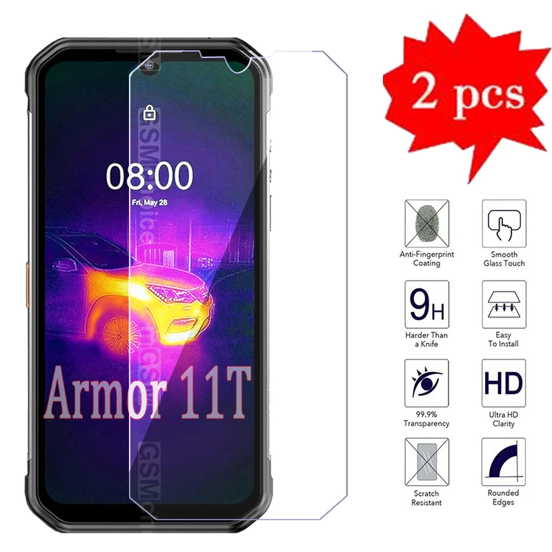 

For Ulefone Armor 11 11T 5G Glass Screen Protection Film On Ulefone Armor 11 T Cover Premium Phone Scratch Proof Tempered Glass