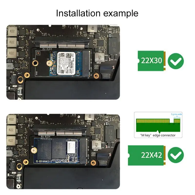 Карта адаптера жесткого диска SSD для Macbook 2017 PRO A1706 A1707 A1708 модель без драйвера |