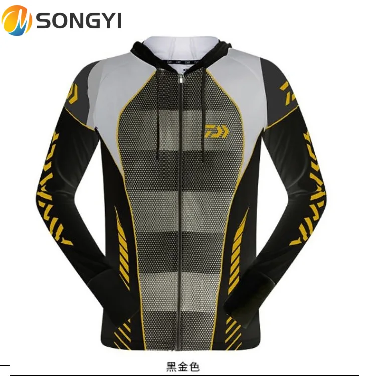 

SONGYI Male Breathable Mosquito Proof Clothes Long Sleeve Hooded Fishing Clothes Outdoor Quick Drying Ice Fishing Clothes I16