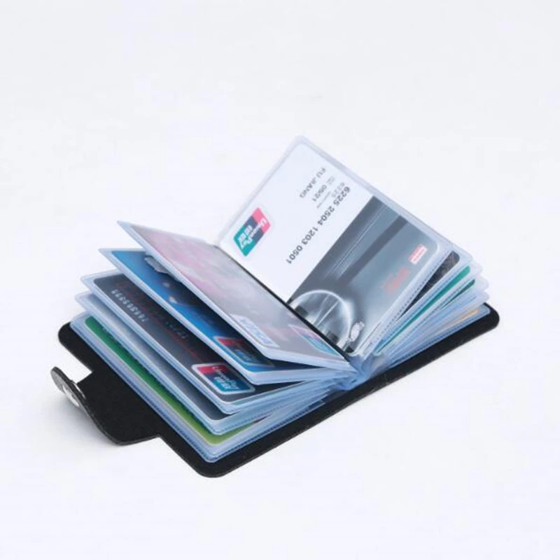 2Pcs/Lot Car PU Leather 24 Bits Storage Card Case Business Holder Credit Passport Wallet ID Bags | Автомобили и мотоциклы