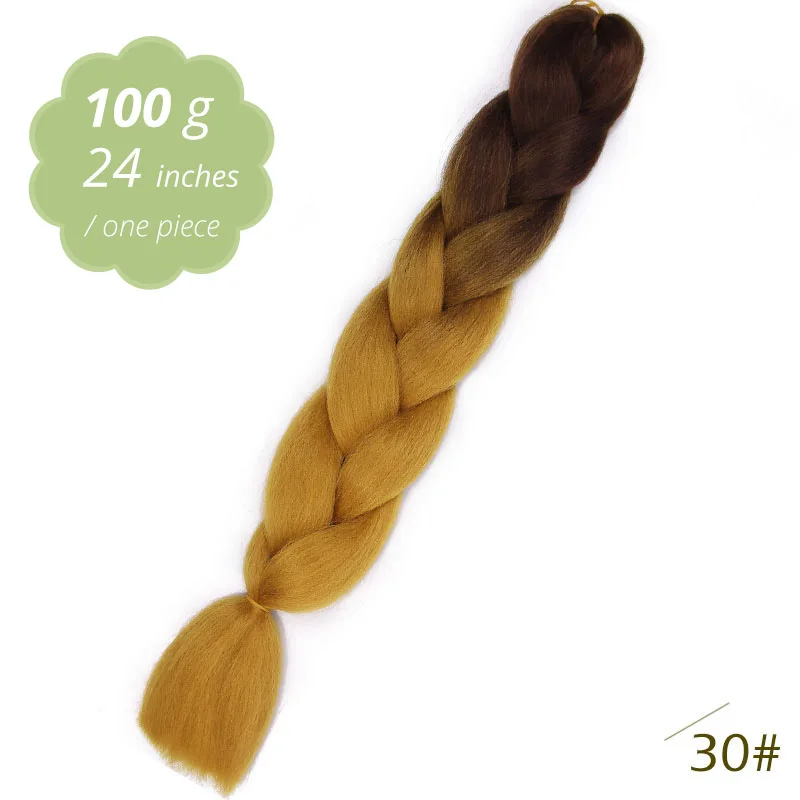 #130 AISI BEAUTY, Синтетические длинные Омбре косички, огромные косички, вязанные, Kanekal, волосы для наращивания, радужные косички, волосы, розовый, блонд - Цвет: #130