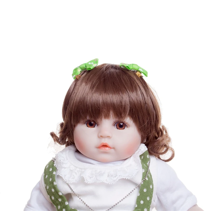 

Lifelike 18 Inch Toy Reborn Baby Doll 45cm Soft Silicone Bebe Dolls Dolls Hug Giraffe Menina Brinquedo Children Birthday Gift