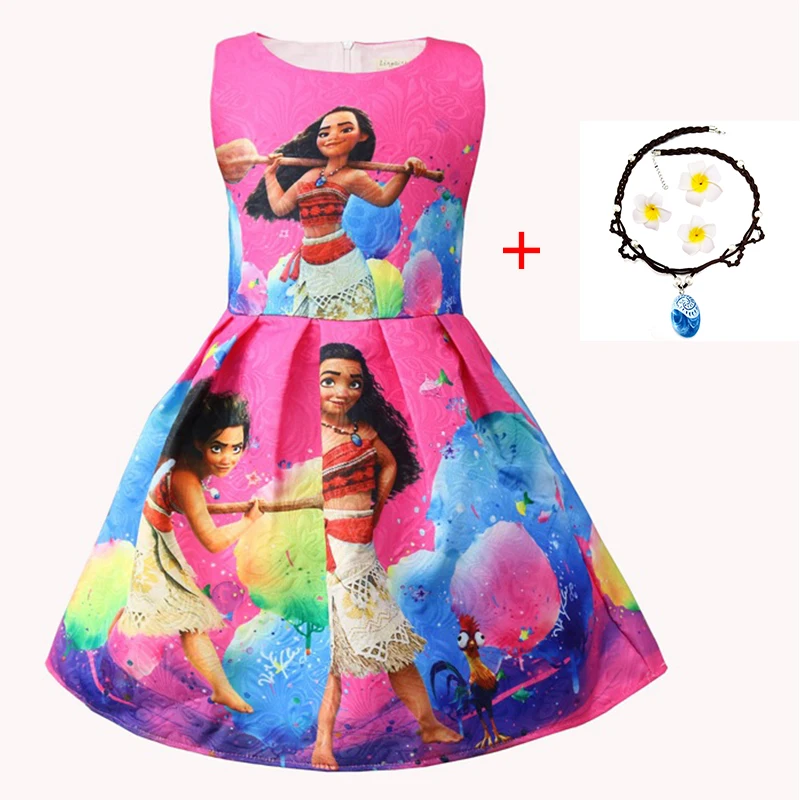 Baby Girls Moana party Vaiana Costumes dresses Cosplay Birthday Dress for Halloween Clothes kids vestido infantil robe fille | Детская
