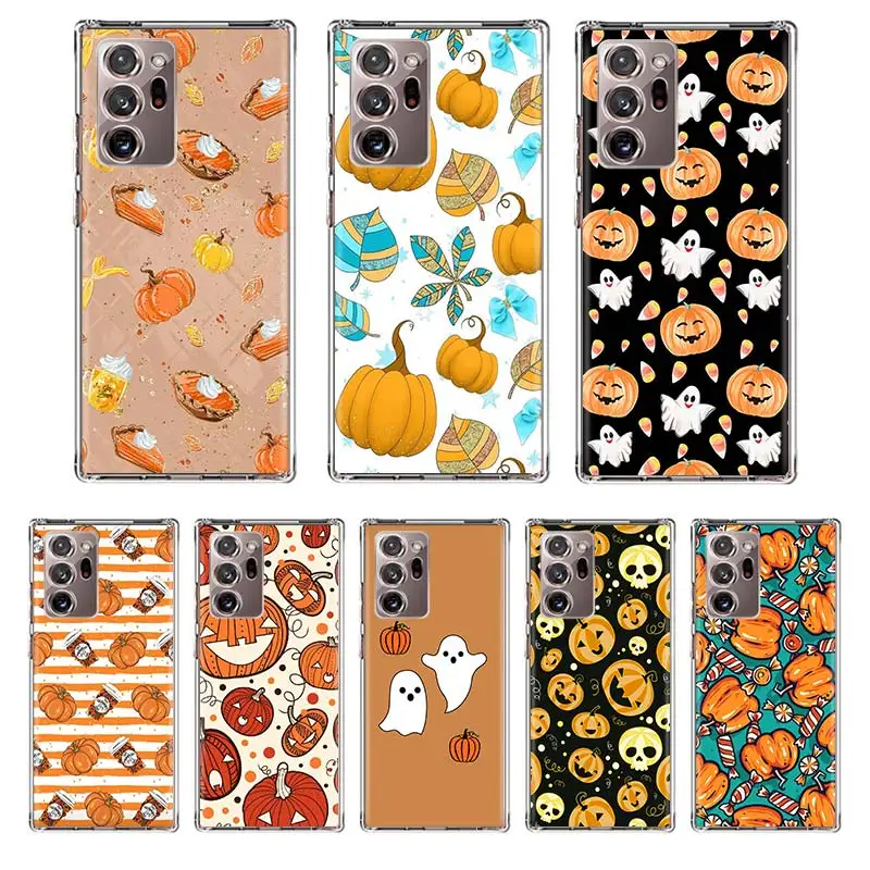 

Pumpkin Pattern Phone Case Coque For Samsung Galaxy Note 20 Ultra Note 10 Plus 8 9 F52 F62 M31S M30S M51 M11 Cover Funda Capa