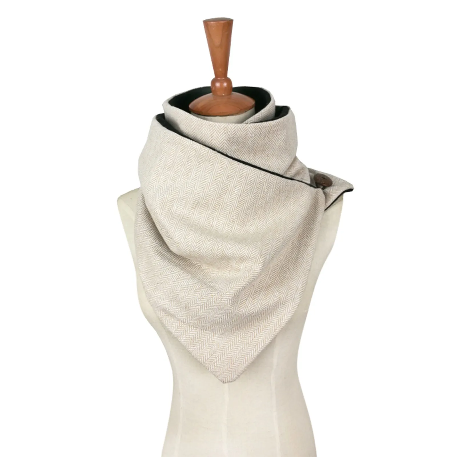 

Casual Scarves Shawls Cozy Scarf For Women Foulard Femme 2021 Fashion Women Scarves Vintage Button Soft Wrap Bufanda Para Mujer