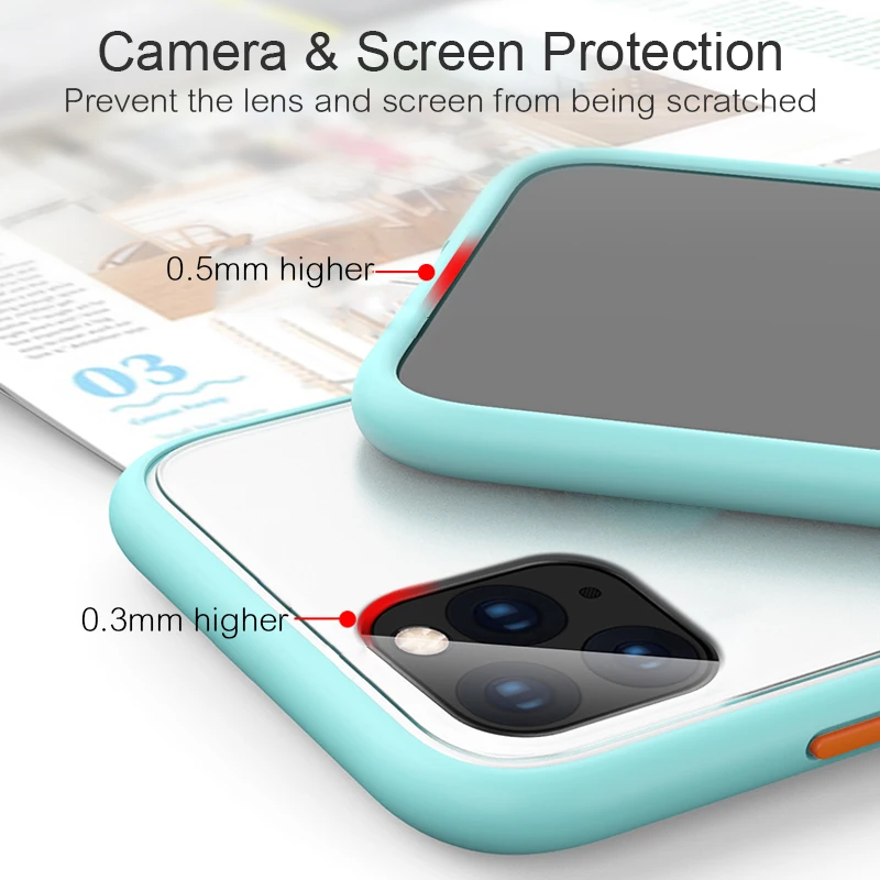 Чехол для iPhone 11 Pro Max роскошный ударопрочный гибридный жесткий армированный