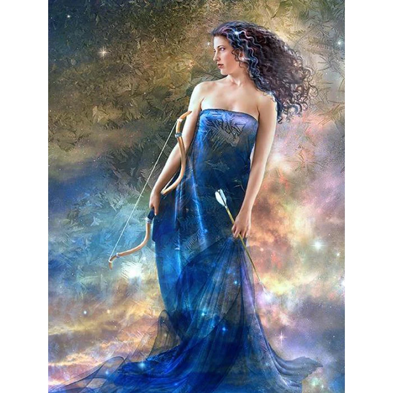 

DIY Diamond Painting Religious Sagittarius Diamond Embroidery Mosaic Full Round Rhinestones Picture Home Decor Handmade Gifts