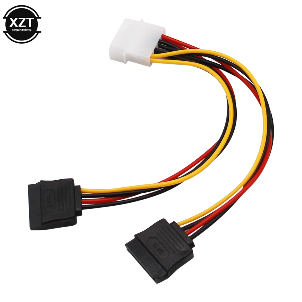 1 шт. 4Pin IDE/SATA Molex до 2 ATA SATA Мощность разъем питания нашникиов жесткий приводной