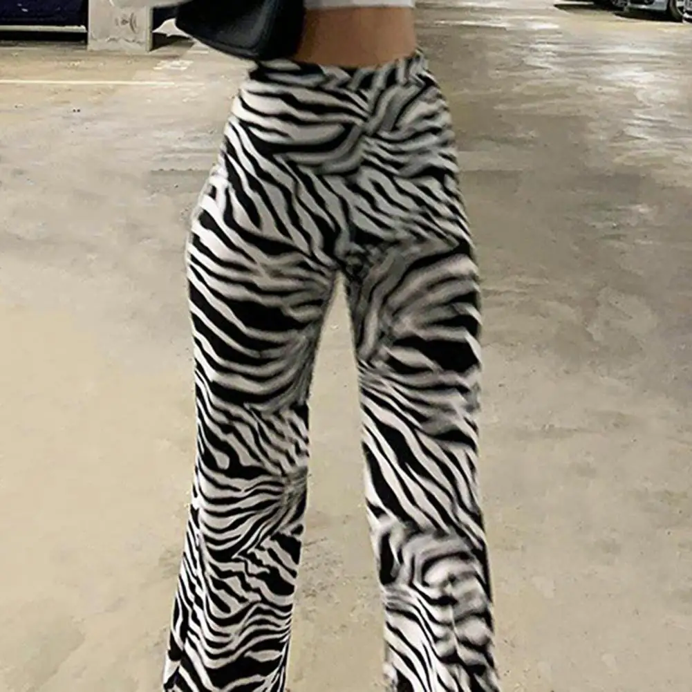 

Ladies Autumn Print Loose 3D Printing High Waist Women's Pants Casual Straight Wide Legs Casual Pants Ladies Clothing