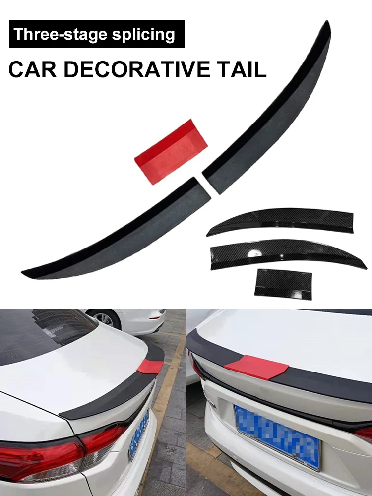 

Universal Car Trunk Spoiler Wing Adjustable Tail Spoiler Lip Carbon Fiber Adhesive Anti-Aging Car Styling Exterior Decoration