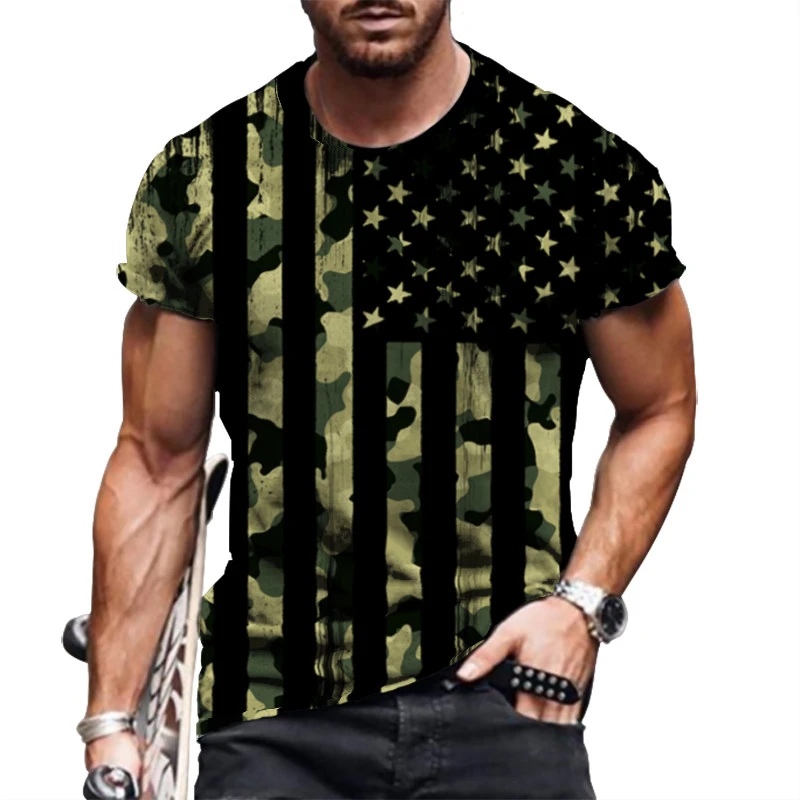 

Men's 3D digital printing T-shirt O-neck short-sleeved shirt hip-hop street style summer new style hot sale 2021
