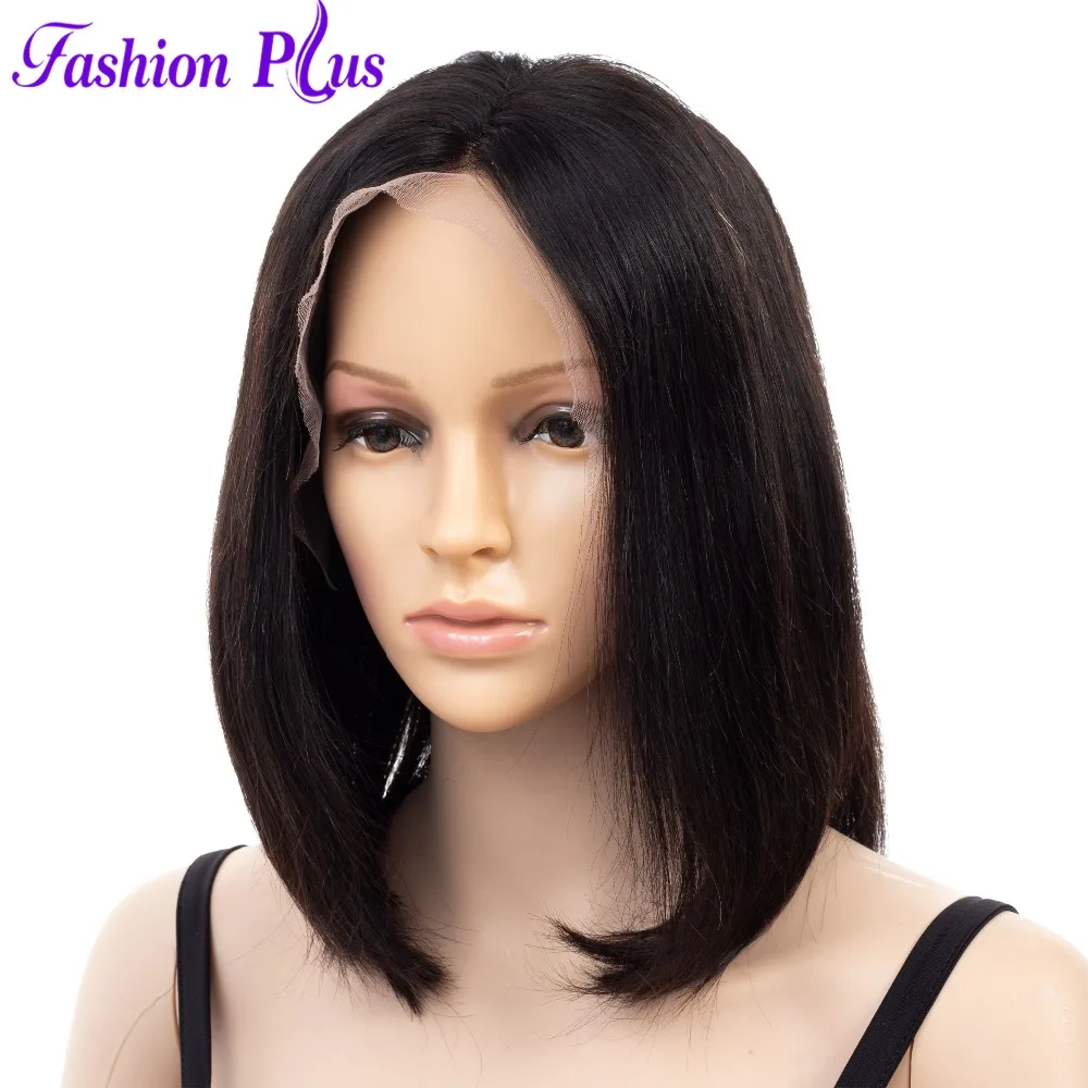 Bob Wig Full and Thick For Black Women Human Lace Front Hair Wigs Natural Color Pre Plucked With Baby Hair Short Remy Wigs