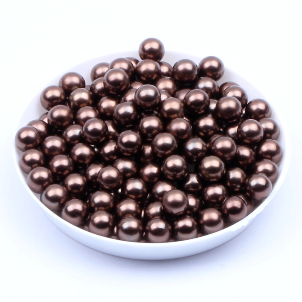 

No Hole Resin Pearls 12mm 500pcs Many Colors Imitation Round Craft Beads Appliques For Wedding Dresses Garments Decorations