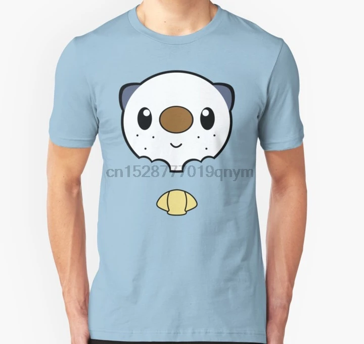 Мужская футболка Oshawott Face унисекс с принтом футболки топы| |