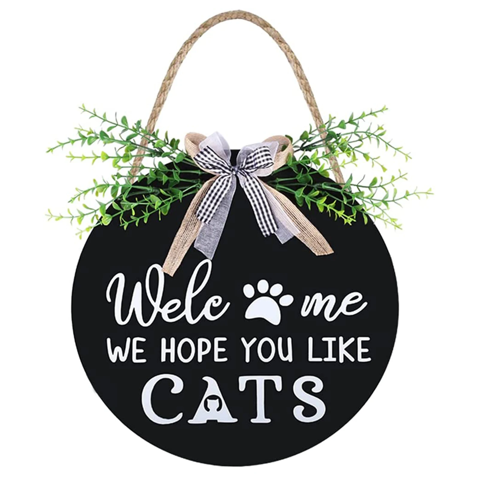 

Pet Welcome Wood Sign Wood Chip Pet WELCOME Logo Easy To Hang For Welcome Sign Home Party