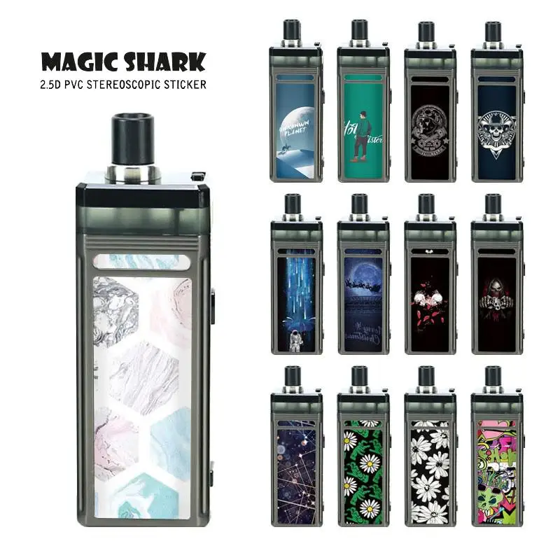 Волшебная Акула 2021 Счастливого Рождества цветок череп Пленка чехол для Smoant Pasito II