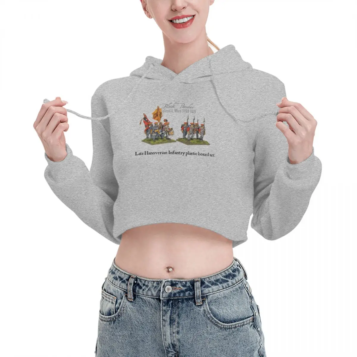 

Open navel Cat Ear Hoodie Sweater Napoleonic Hanoverian Line Infantry Regiment Plastic Boxed Set Hooded Novelty cute pullover