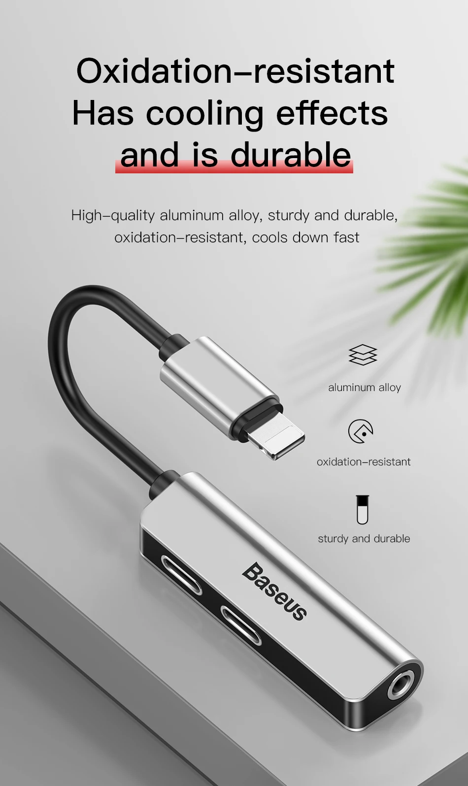 Baseus 2 в 1 для Apple Lightning до 3,5 мм разъем для наушников адаптер аудио Зарядка конвертер для iPhone xs xr 8 7 6s 5S 11 зарядное устройство