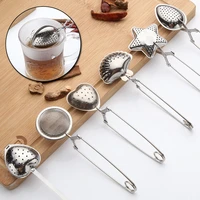 stainless steel filter tea infuser mesh reusable tea bag mug teapot spice container in soup kitchen gadgets multi shaped